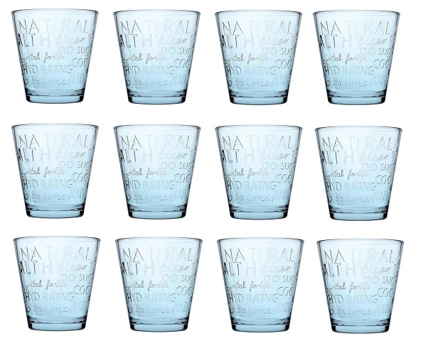 Paşabahçe su bardak city pop 250 ml su bardağı 12 li turkuaz
