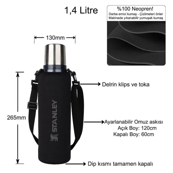 Stanley Neopren Termos Kılıfı Ve Omuz Askısı 1.4 Lt Klasik - 2