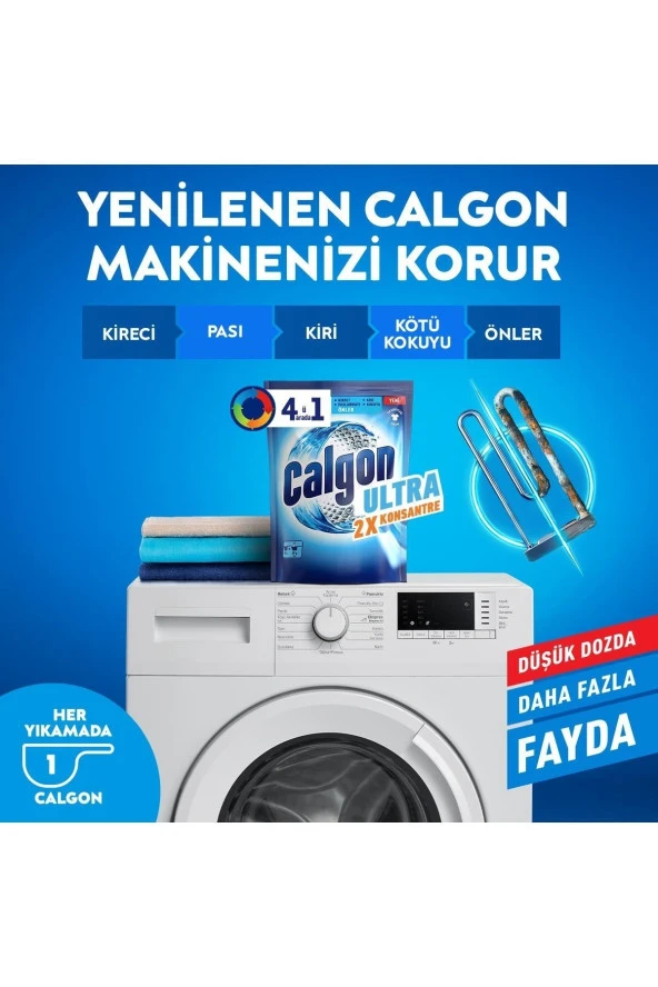 Calgon Power Kir, Pas, Kireç Ve Koku Önleyici 4'ü 1 Arada Ultra Konsantre Toz 750 G - Resim 3