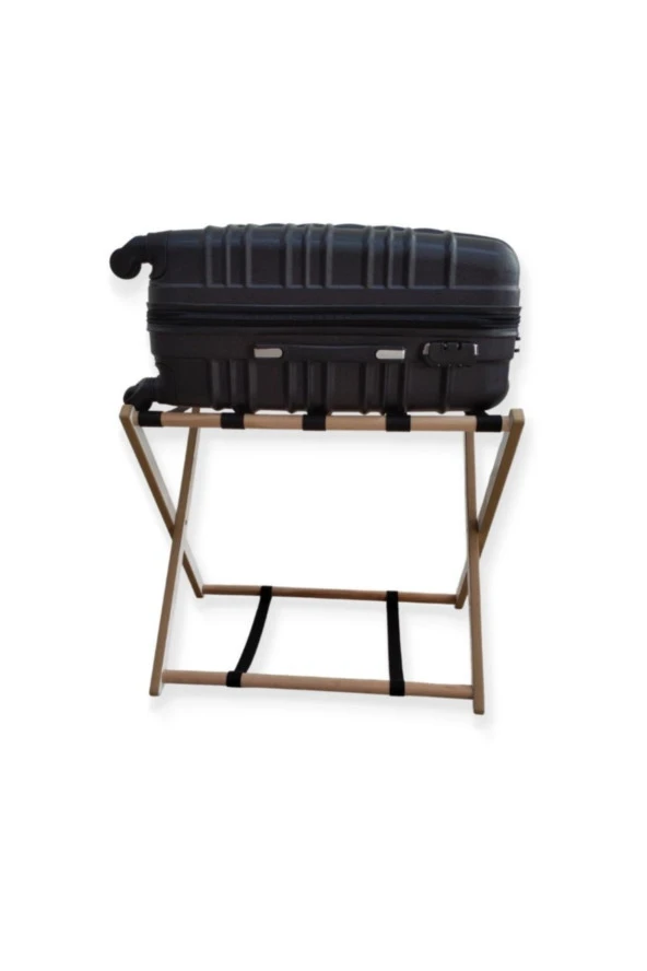 Prado Ahşap Tasarım Valizlik, Valiz Sehpası Bavulluk 5 Adet - 3