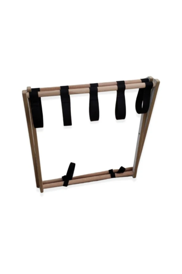 Prado Ahşap Tasarım Valizlik, Valiz Sehpası Bavulluk 5 Adet - 5