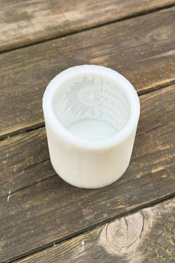 Öğretmenler Günü Silindir Silikon Mum Kalıbı - Resim 5