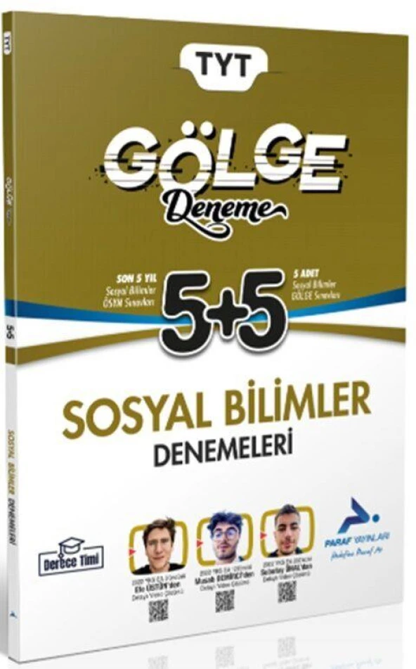 TYT Sosyal Bilimler Gölge Deneme Paraf Yayınları