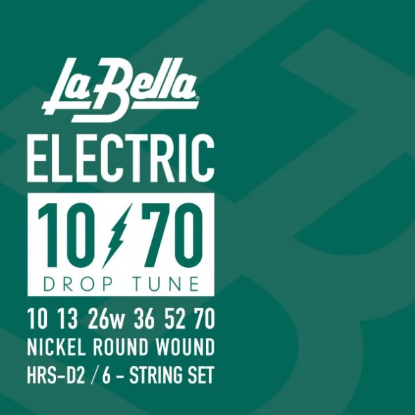 LA BELLA ELEKTRO GİTAR TELİ D DROP 10-70 HRS-D2