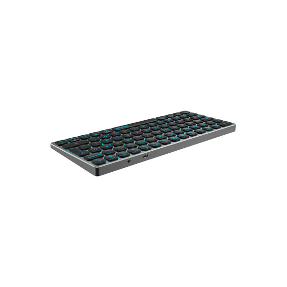 Everest KB-BT97 Siyah/Gri Bluetooth Ultra İnce+Şarjlı Q Mac/Win/Android/Ios Uyumlu Kablosuz klavye - 3