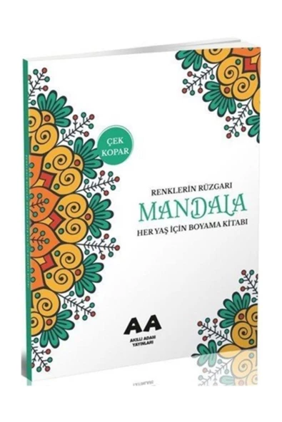 Mandala Renklerin Rüzgarı Her Yaş Için Boyama Kitabı