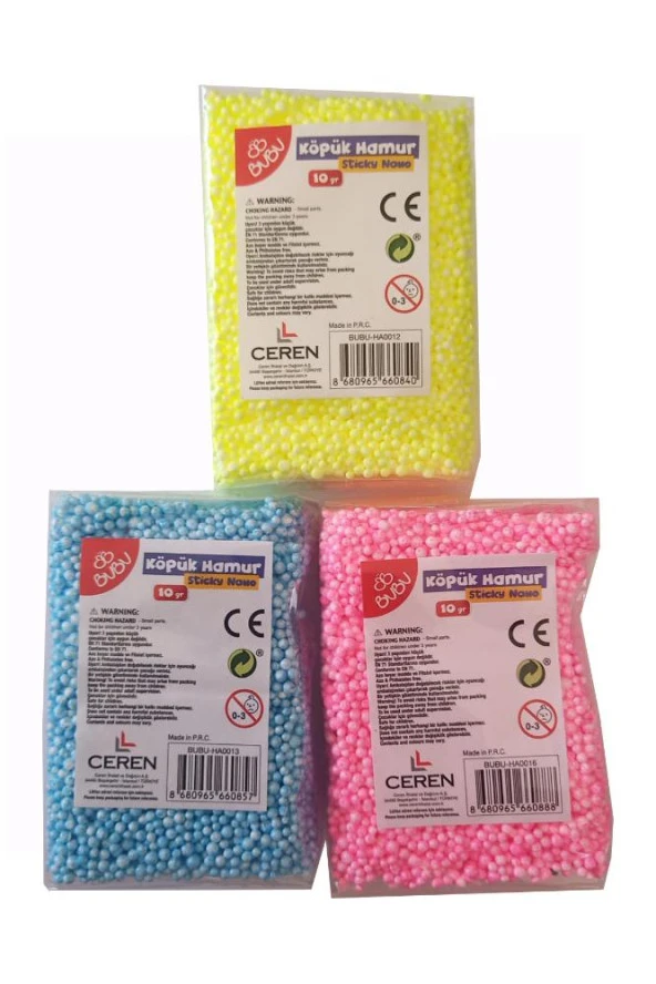 Köpük Hamur 5 Renk 5 Gr 1 Paket Kurumayan Köpük Oyun Hamuru Hafif Yumuşak Hamur Okul Öncesi Anasınıfı Kreş Etkinlikleri - 3