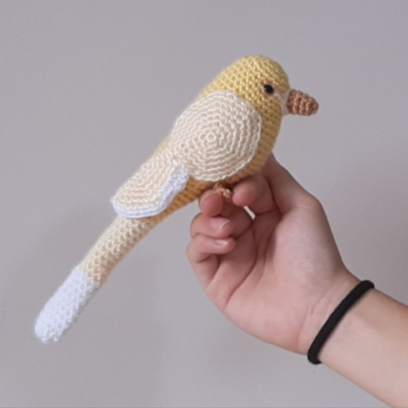 Amigurumi Örgü Oyuncak Kuş Kanarya - 3