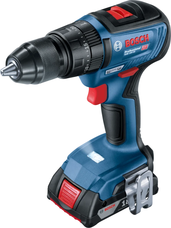 Bosch GSB 18V-50 Darb.Vid. (2x2.0Ah; L-Case)