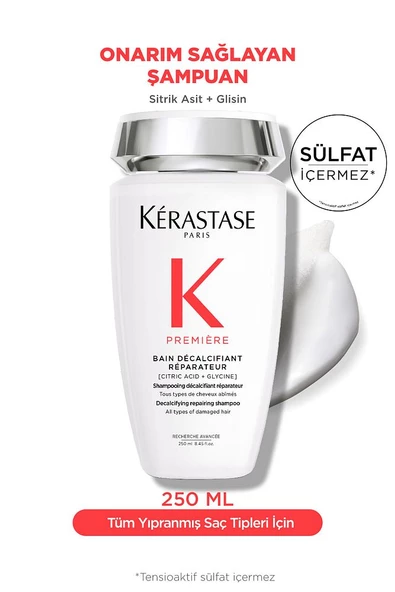 Premiere Bain Decalcifiant Reparateur Yıpranmış Saçlar Için Onarım Sağlayan Şampuan 250 ml ürün görseli 1