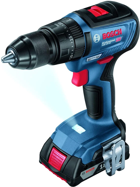 Bosch GSB 18V-50 Darb.Vid. (2x5.0Ah; L-Boxx)