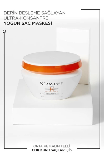 Kerastase Nutritive Masquintense Riche Derin Besleme Sağlayan Yoğun Saç Maskesi 200 ml - 2