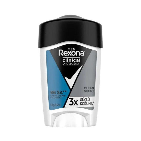 Rexona Men Clinical Protection Erkek Stick Deodorant Clean Scent 3X Güçlü Koruma 45 Ml - 2