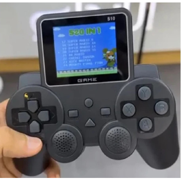 S10 Mini El Oyun Konsolu Kablosuz Gamepad 520 Oyun Tek Konsol - 2