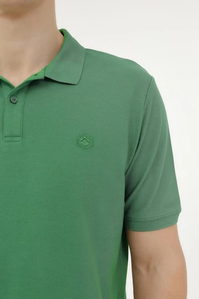 Lumberjack M-CT953 BASIC P.T-SH 4FX 101533534 Erkek Polo Yaka T-Shirt K.Yeşil S-XXL - 2