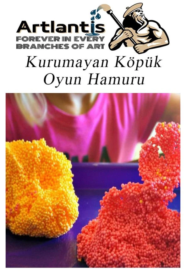 Köpük Hamur 5 Renk 5 Gr 1 Paket Kurumayan Köpük Oyun Hamuru Hafif Yumuşak Hamur Okul Öncesi Anasınıfı Kreş Etkinlikleri - 2