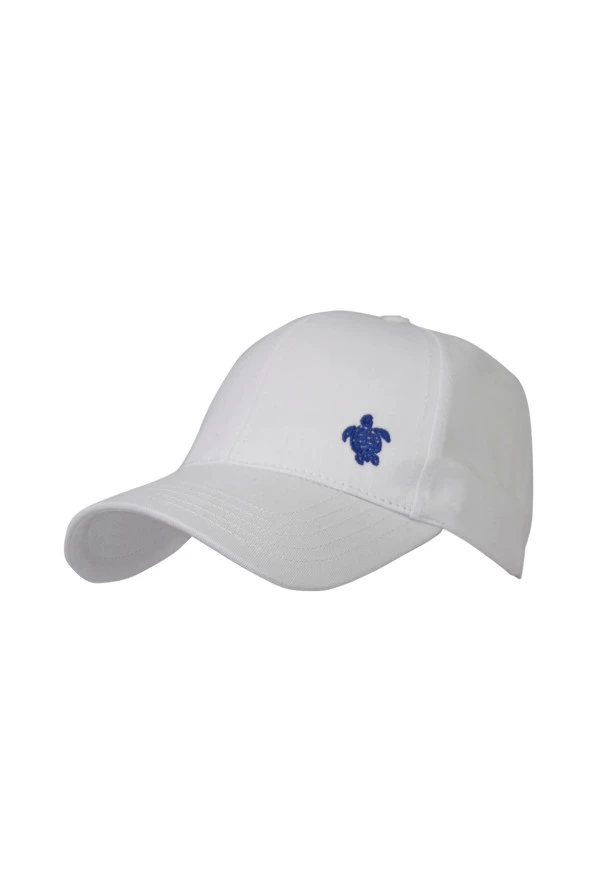 Bay Şapkacı - Caretta Nakışlı kep 9020-Beyaz-mavi-armalı