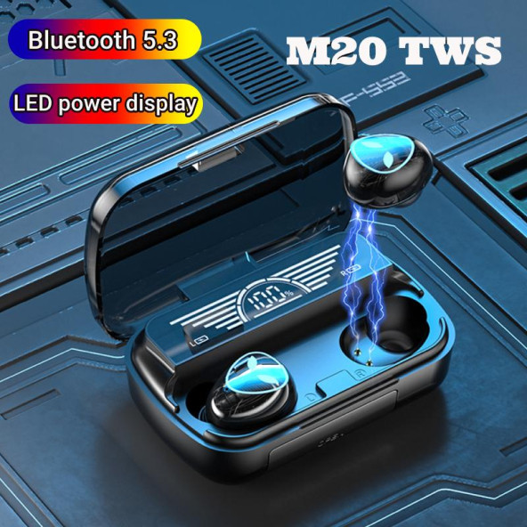 Earbuds Tws M20 Anc Destekli Powerbanklı LED Göstergeli Bluetooth Kulaklık