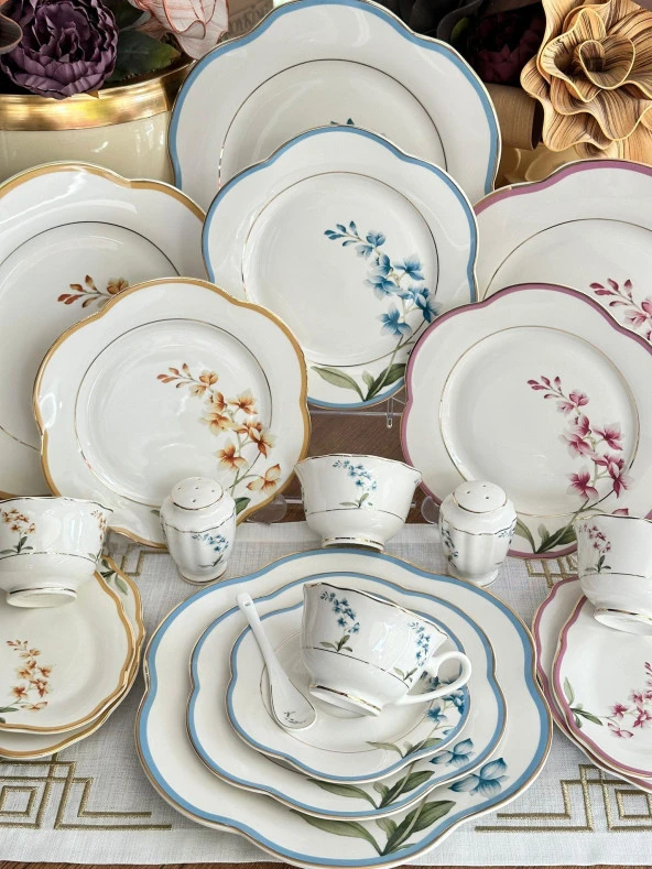 Kahvaltı Takımı 42 Parça 6 Kişilik Colorful Garden