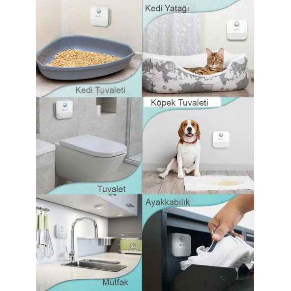 TechTic Akıllı Koku Giderici Kedi Tuvaleti Sterilizasyon Hava Temizleyici Evcil Hayvan Koku Önleyici - 4