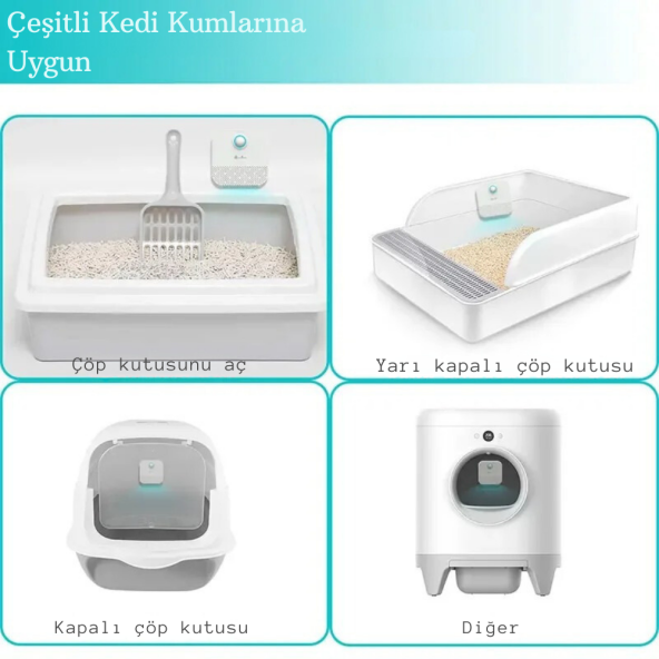 TechTic Akıllı Koku Giderici Kedi Tuvaleti Sterilizasyon Hava Temizleyici Evcil Hayvan Koku Önleyici - 5