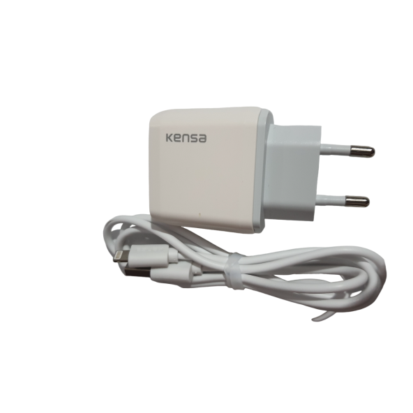 KENSA APPLE İPHONE BÜTÜN MODELLERE UYUMLU  ŞARJ KABLOSU ŞARJ ADAPTÖRÜ SET 20W 3.0A - 2