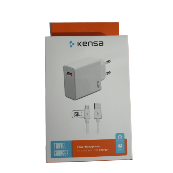 KENSA 120W (WATT) TURBO + ULTRA HIZLI ŞARJ ALETİ ADAPTÖRÜ + KABLO SETİ  ORJİNAL 120 WATT