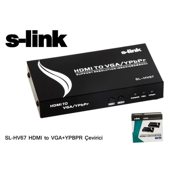 S-link SL-HV67 HDMI to VGA Dönüştürücü