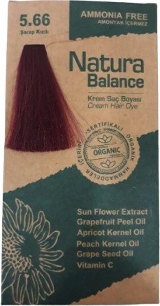 Natura Balance (Krem Saç Boyası) Şarap Kızılı 5.66 60ML ürün görseli