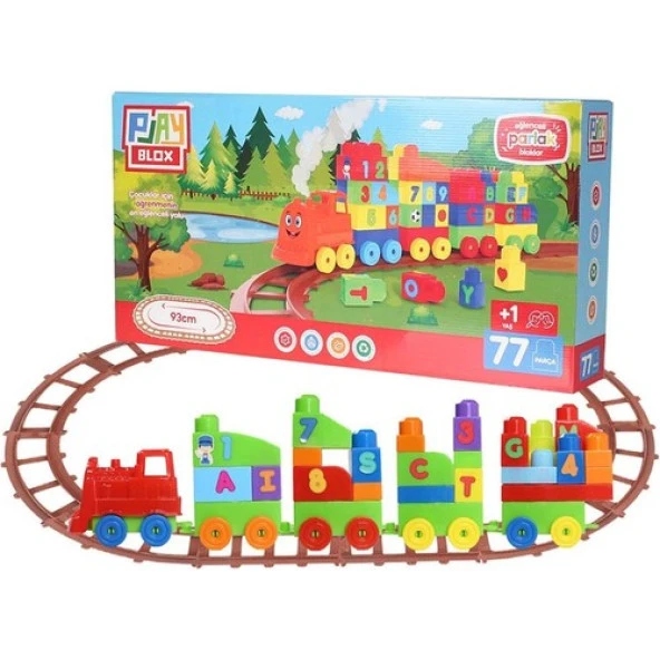 Asya Oyuncak Playblox Tren Seti 77 Parça 2397