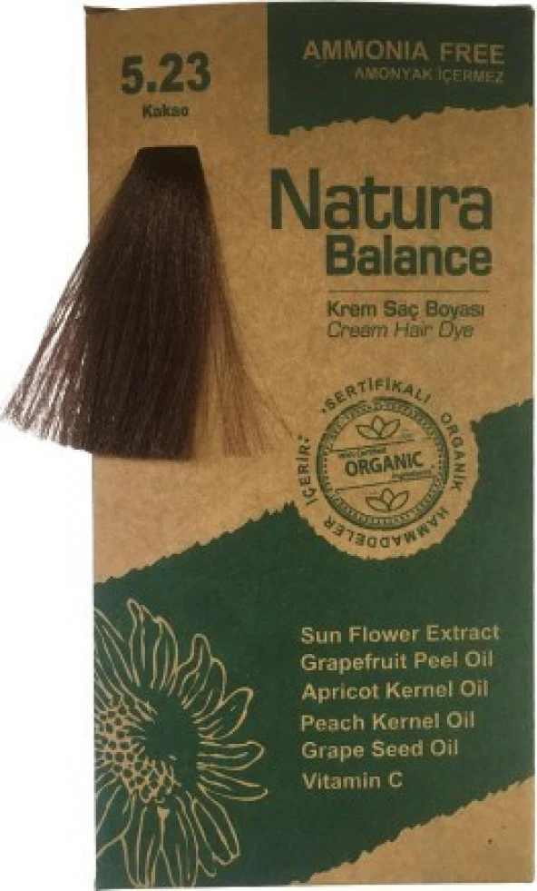 Natura Balance Krem Saç Boyası 5,23 Kakao 60ML