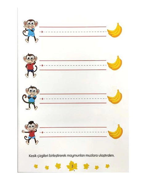 4 Yaş İlk Adımda Çizgilerle Öğreniyorum Meşe İlk Akademi - 2