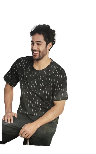 Pijadore Erkek Füme Kısa Kol Pijama Takımı 1692 - 2