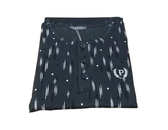 Pijadore Erkek Füme Kısa Kol Pijama Takımı 1692