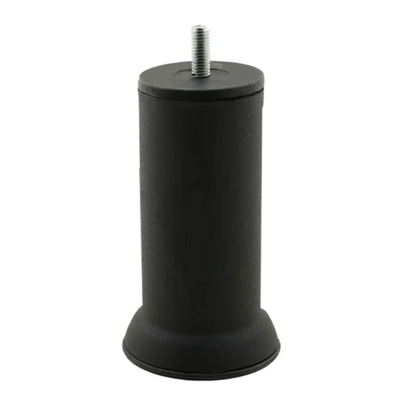 8 Adet Metal Destek Ayağı 12 Cm Siyah Mobilya Kanepe Baza Koltuk Ayakları Metrik 8 Civatalı İnce Diş - Resim 5