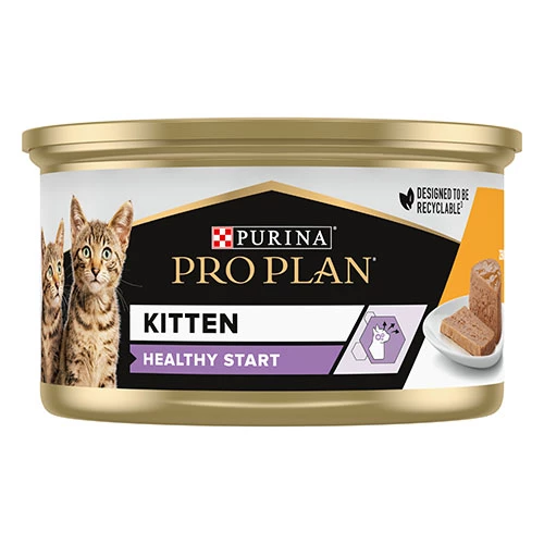 Pro Plan Kitten Tavuklu Yavru Kedi Konservesi 6 Adet 85 Gr - Resim 2