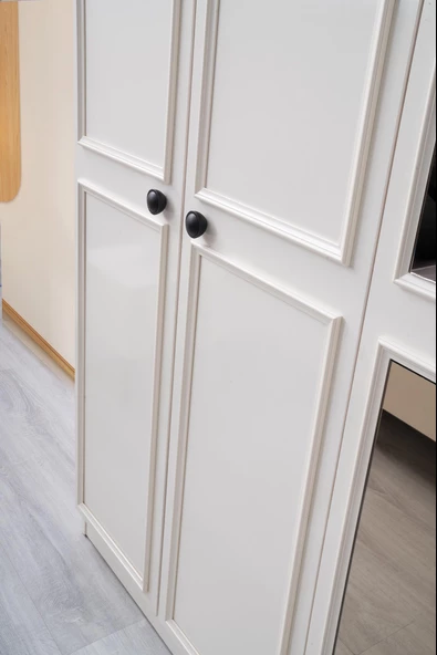 Duru Modern MDF 6 Kapaklı Aynalı Elbise Dolabı Gardrop 241cm - 11