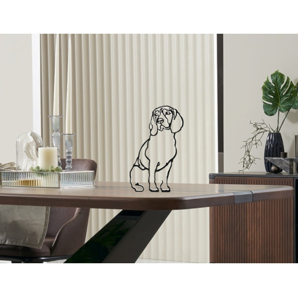 Beagle Dog minimalist sanat heykeli