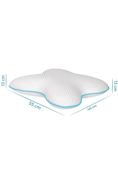 Viscofoam  Kelebek Boyun Destekli Ortopedik Yastık Visco Yastık 55x46x13cm - 2