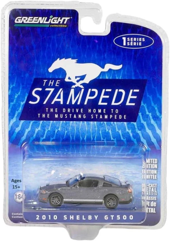 Greenlight 2010 Shelby GT500 1/64 Model Araba - Resim 2