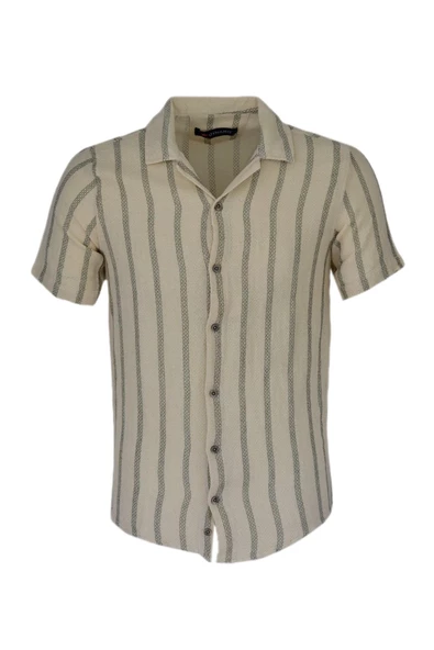 Erkek Pamuklu Yazlık Kısa Kol Gömlek 9627 BGL-ST03736 ürün görseli