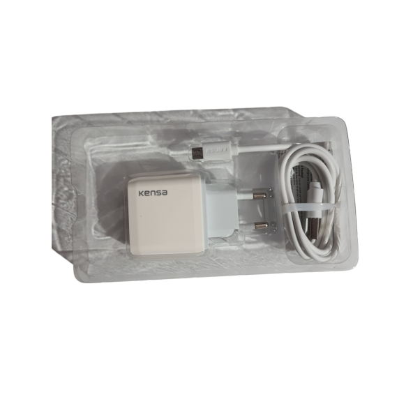 KENSA 3.0A 15W MİCRO ŞARJ BAŞLIĞI HIZLI ŞARJ QUİCK ŞARJ ÖZELLİKLİ ŞARJ ALETİ ADAPTÖRÜ + KABLO SETİ - 2