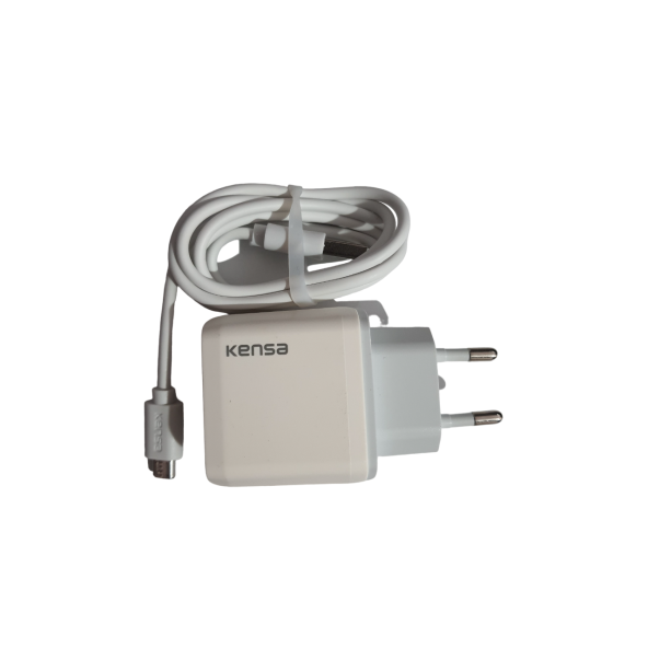KENSA 3.0A 15W MİCRO ŞARJ BAŞLIĞI HIZLI ŞARJ QUİCK ŞARJ ÖZELLİKLİ ŞARJ ALETİ ADAPTÖRÜ + KABLO SETİ - 3