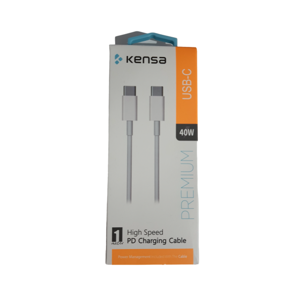 KENSA 40 W TYPE-C To TYPE-C ULTRA HIZLI  PD ŞARJ KABLOSU