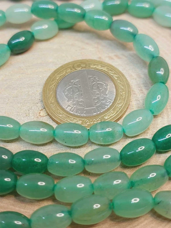 Aventurin Taşı Arpa Kesim 6x9mm Dizi (49426) - Resim 2