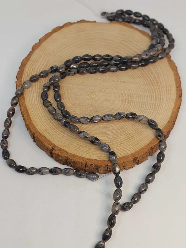 Spektrolit Taşı Arpa Kesim 6x9mm Dizi (49428) - Resim 3