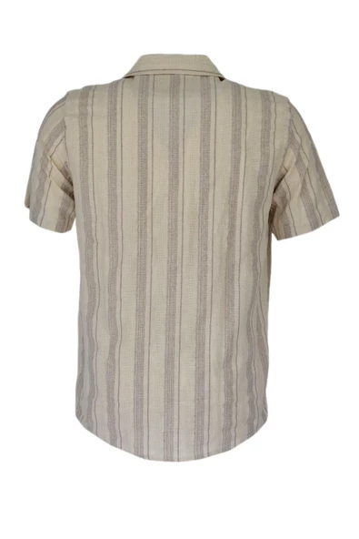 Erkek Pamuklu Yazlık Kısa Kol Gömlek 9626 BGL-ST03737 - Resim 6