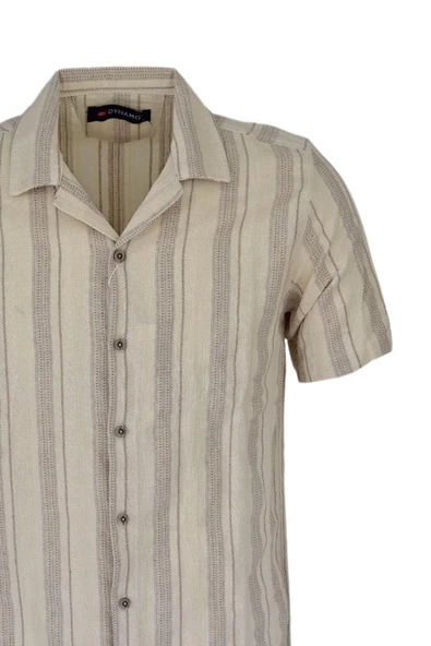 Erkek Pamuklu Yazlık Kısa Kol Gömlek 9626 BGL-ST03737 - Resim 4