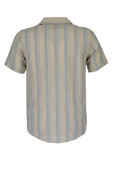 Erkek Pamuklu Yazlık Kısa Kol Gömlek 9626 BGL-ST03737 - Resim 5