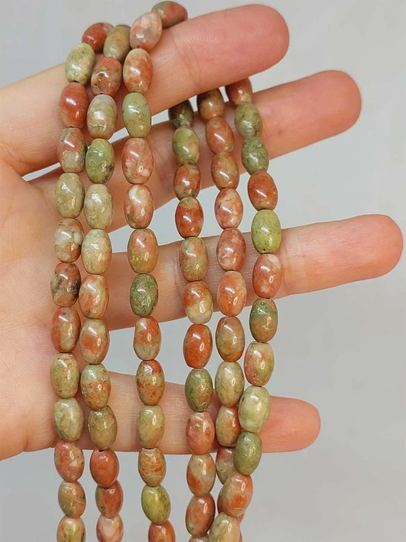 Unakit Taşı Arpa Kesim 6x9mm Dizi (49434) ürün görseli 1